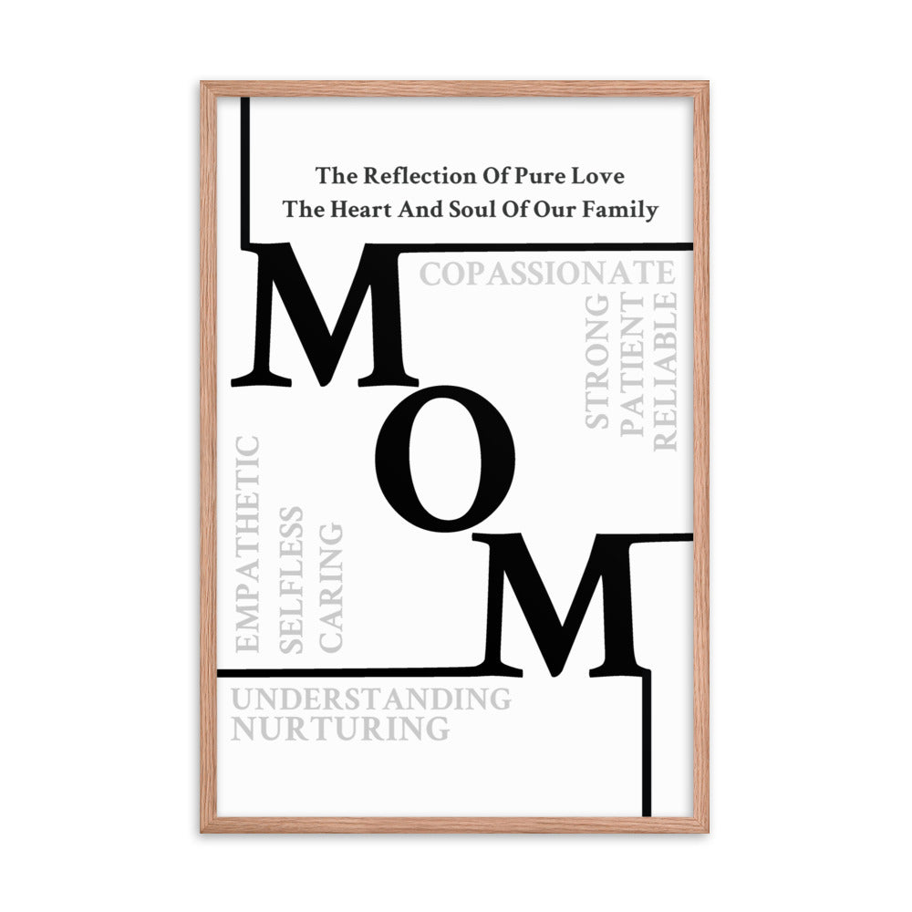 Mom Sentiments Framed poster