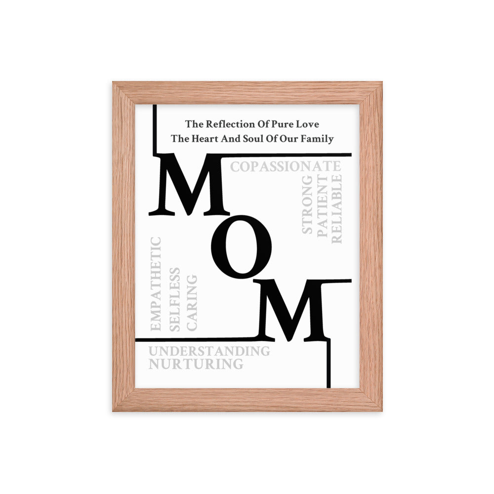 Mom Sentiments Framed poster