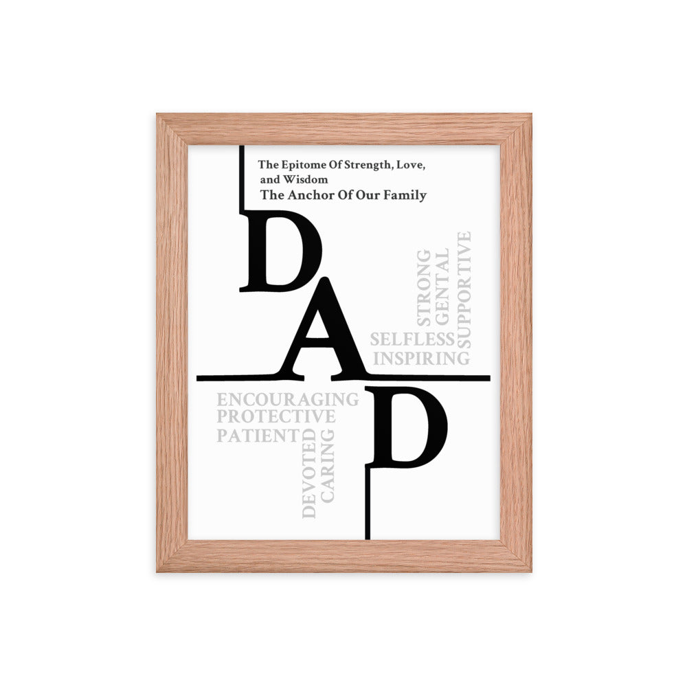 Dad Sentiments Framed poster