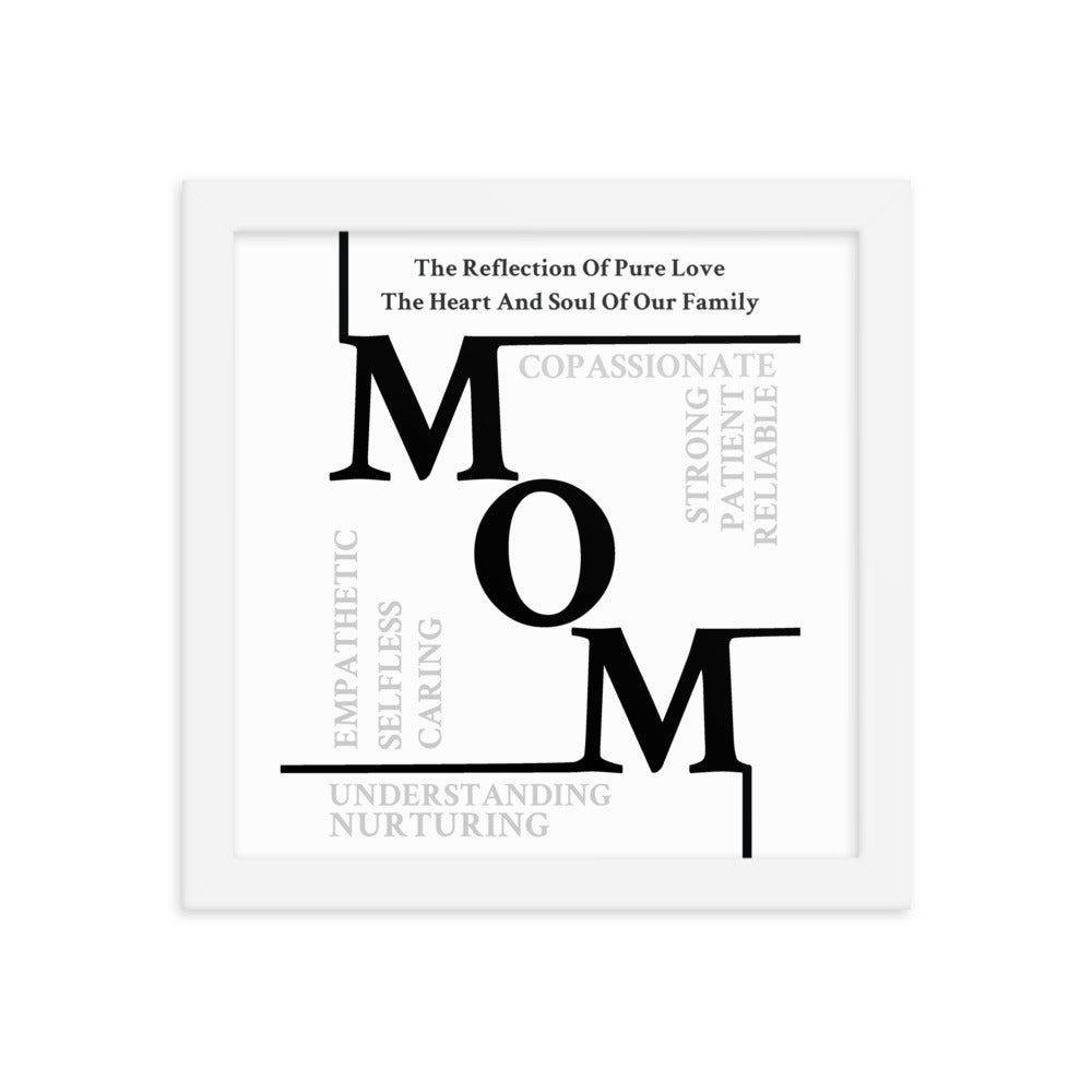 Mom Sentiments Framed poster