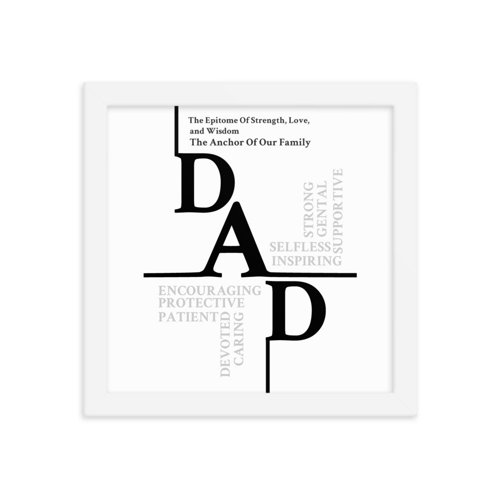 Dad Sentiments Framed poster