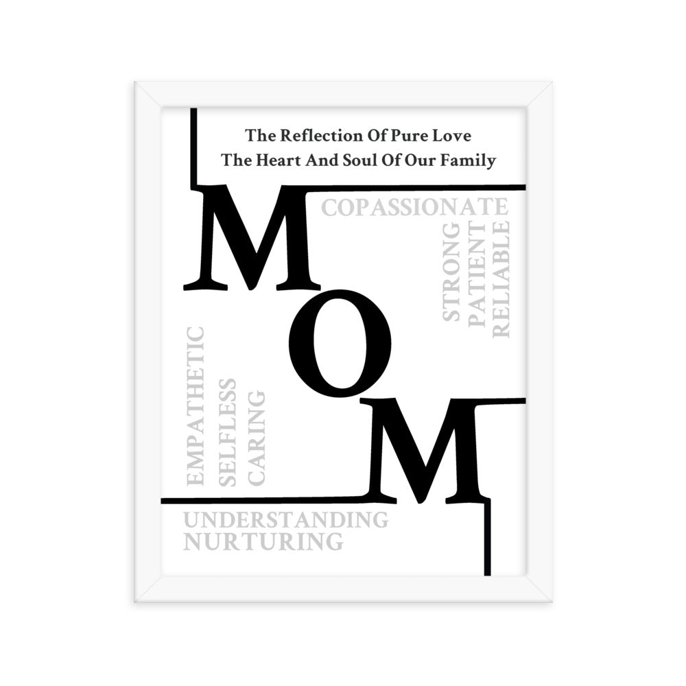 Mom Sentiments Framed poster