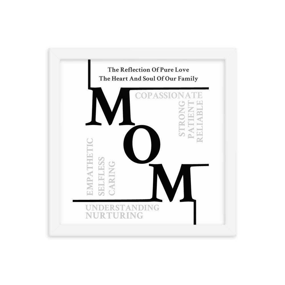 Mom Sentiments Framed poster