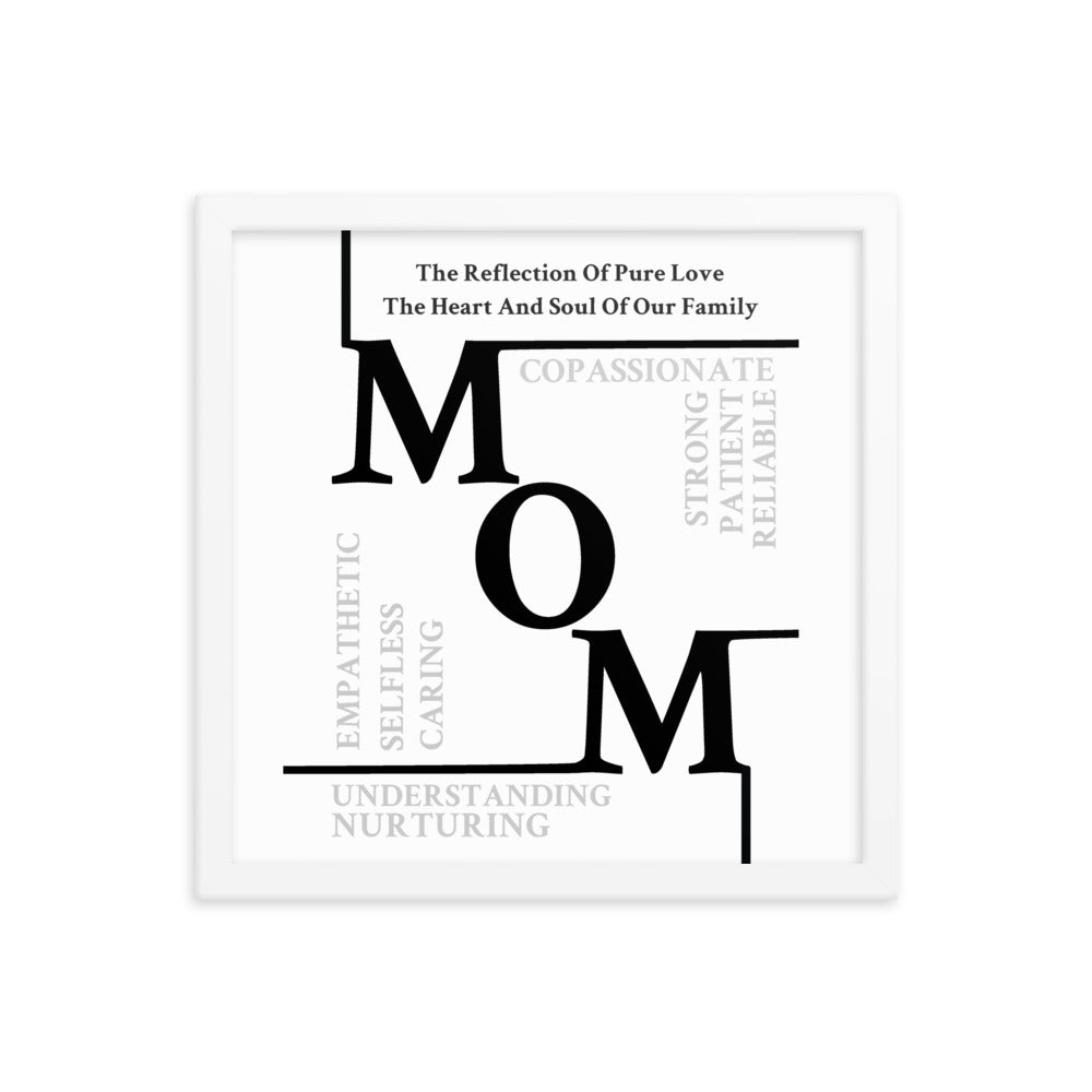 Mom Sentiments Framed poster