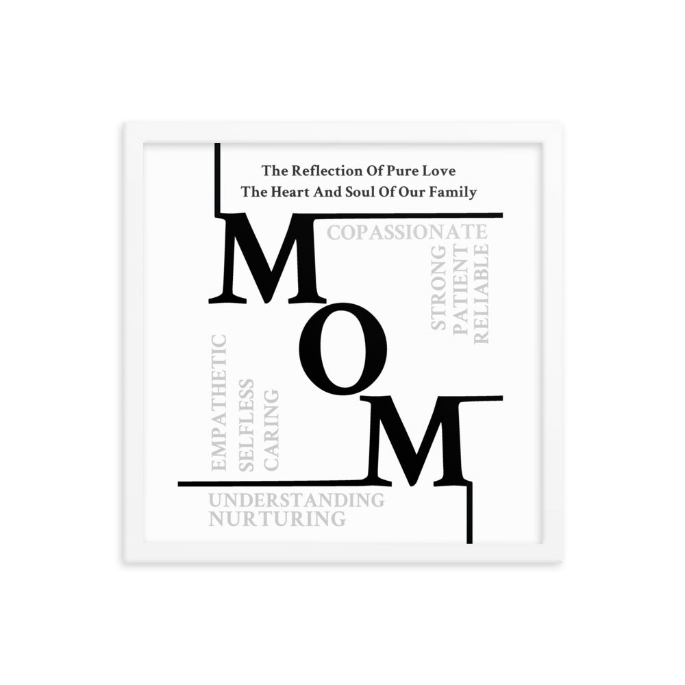 Mom Sentiments Framed poster