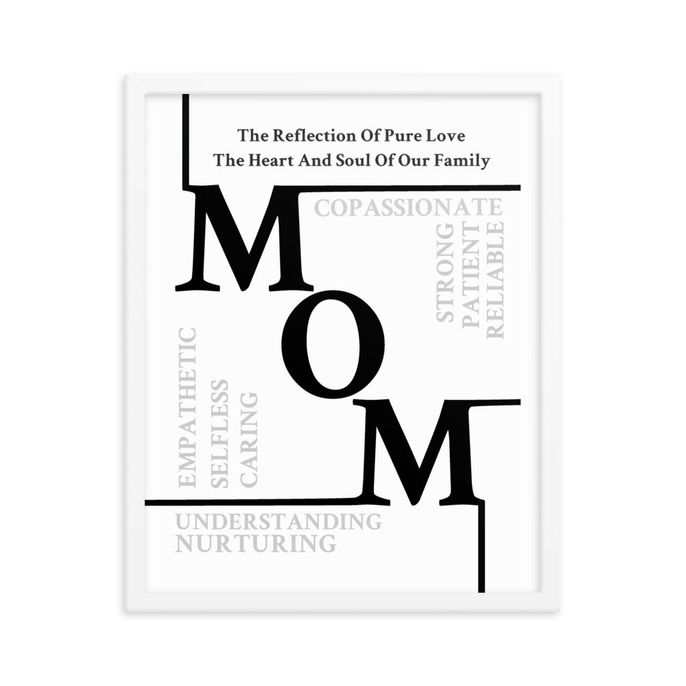 Mom Sentiments Framed poster