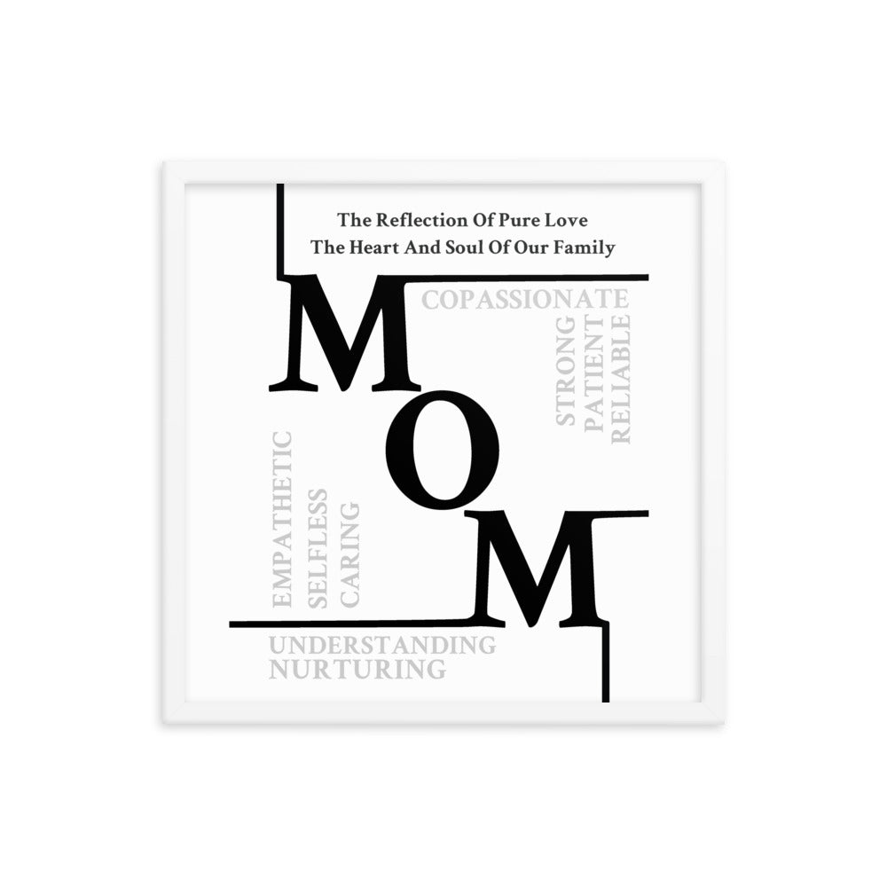 Mom Sentiments Framed poster