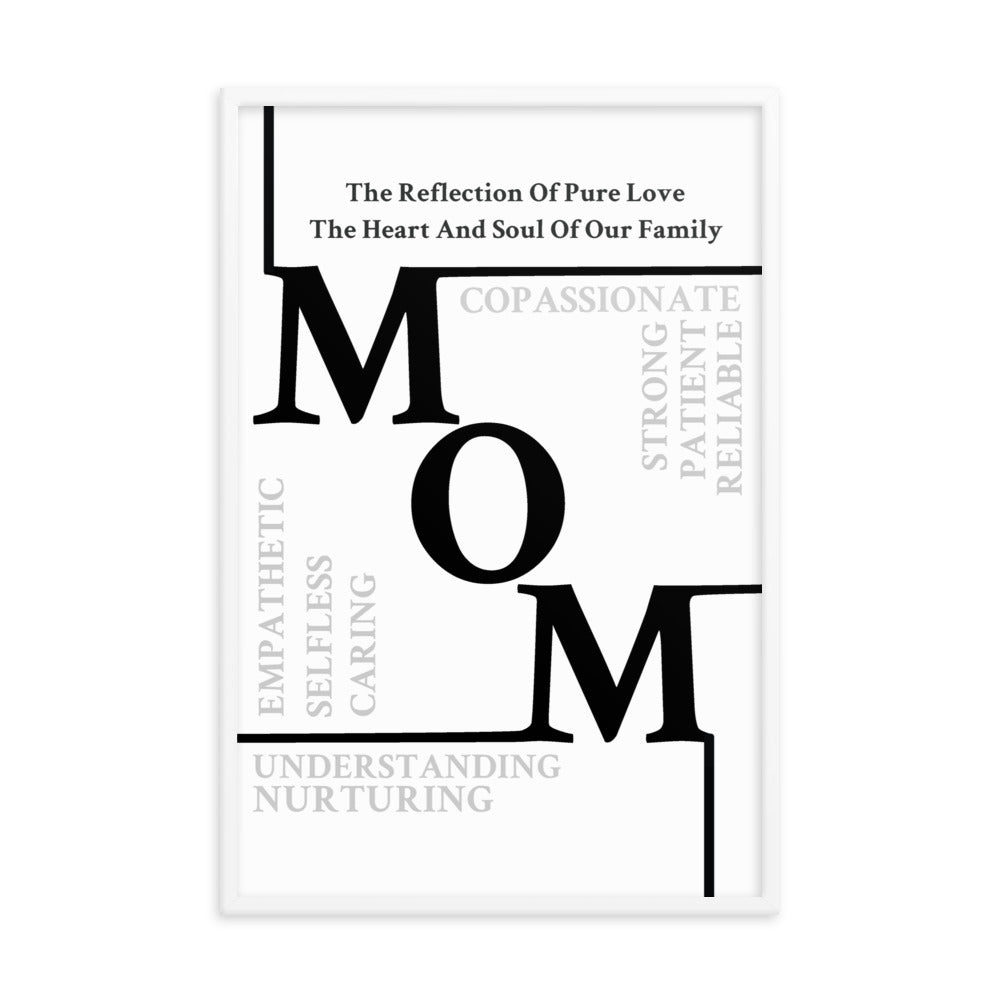 Mom Sentiments Framed poster