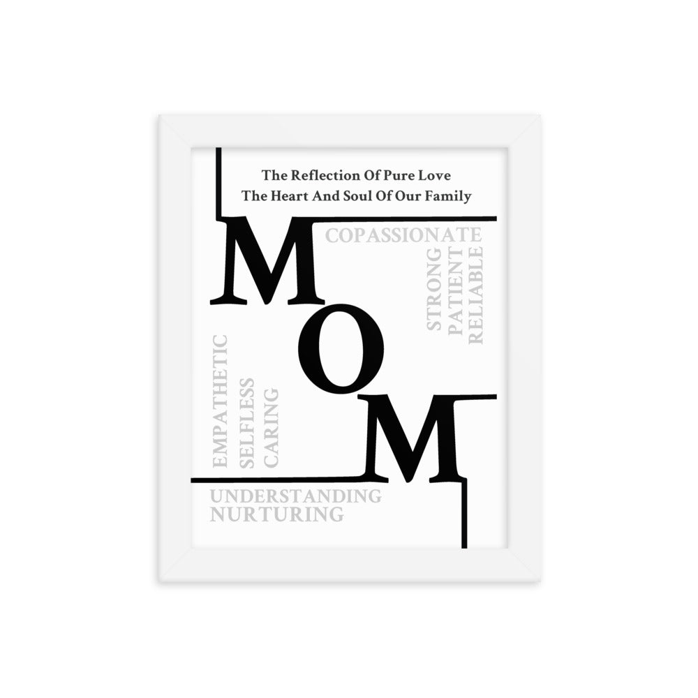 Mom Sentiments Framed poster