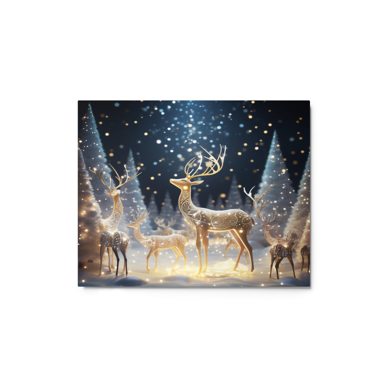 Reindeer Christmas Metal Prints