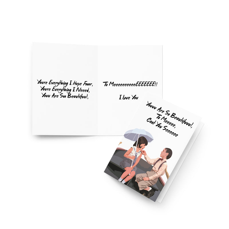 Little Rascals Alfalfa and Darla I Love You Card