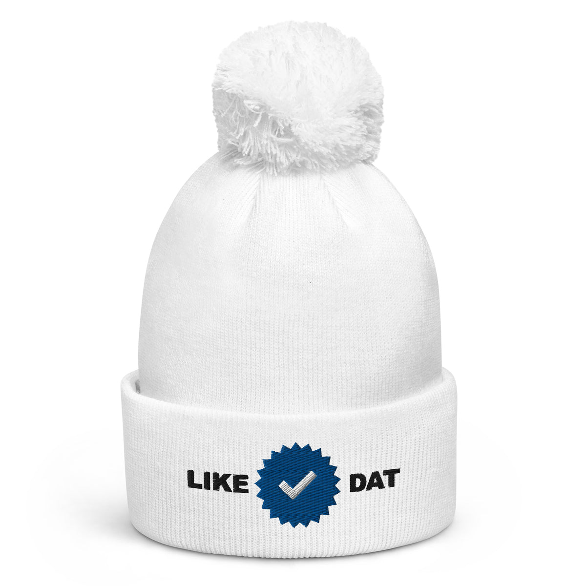 Verified Like Dat Pom Pom Beanie | Graphic Jaw