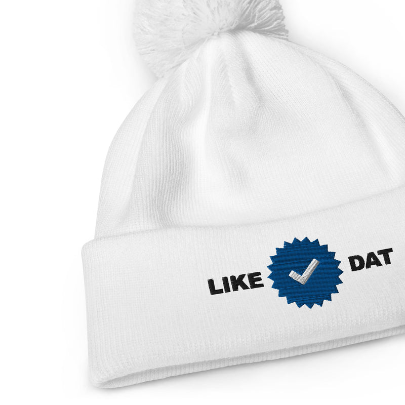 Verified Like Dat Pom Pom Beanie | Graphic Jaw