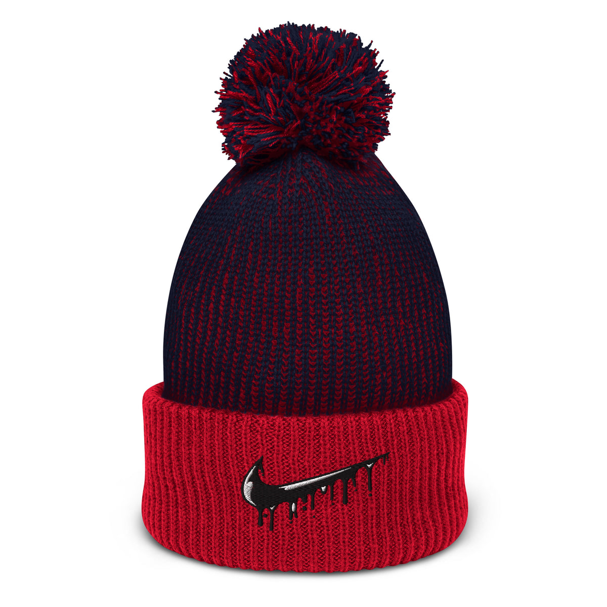 Dripping Nike Check Pom Pom Beanie 