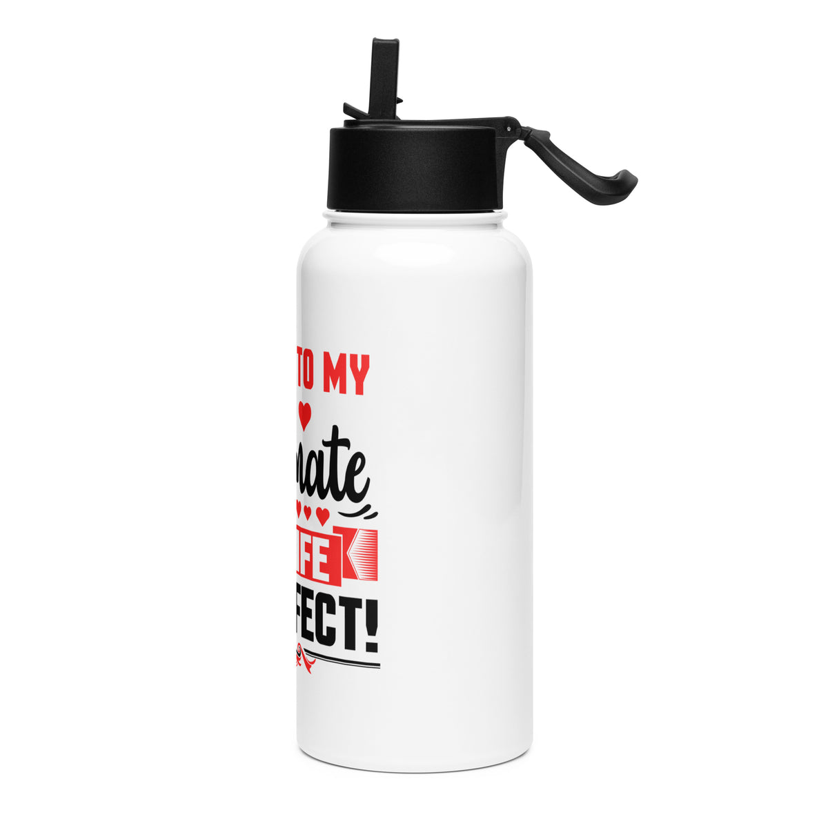 Married To My Soulmate Stainless Steel Water Bottle