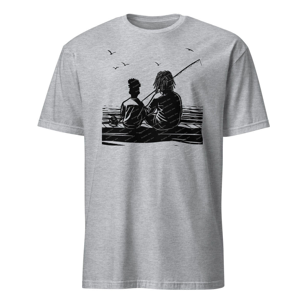 Dad and Daughter Casting Lines T-Shirt