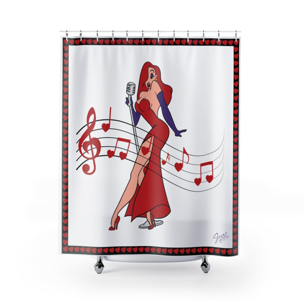 Jessica Rabbit Shower Curtains 