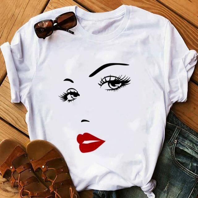 Women Face T-shirts - Graphic Jaw