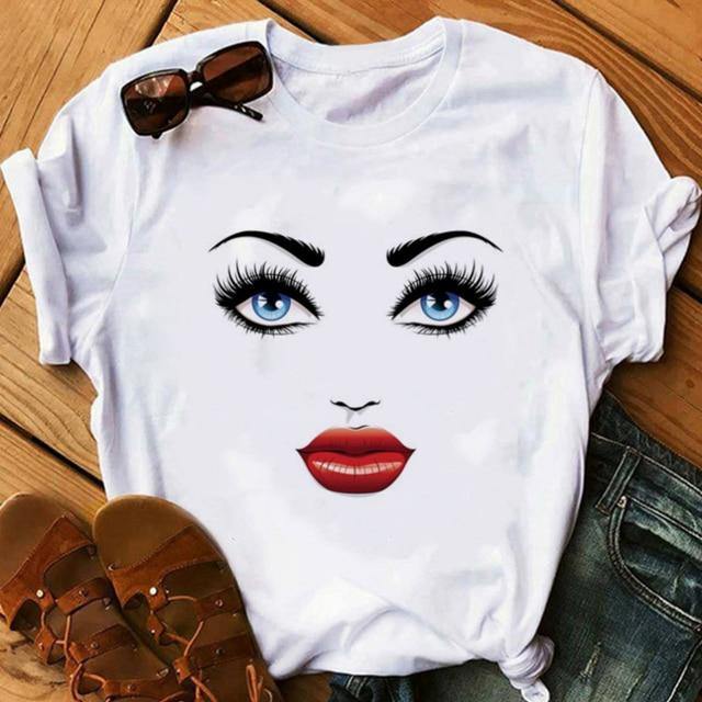 Women Face T-shirts - Graphic Jaw