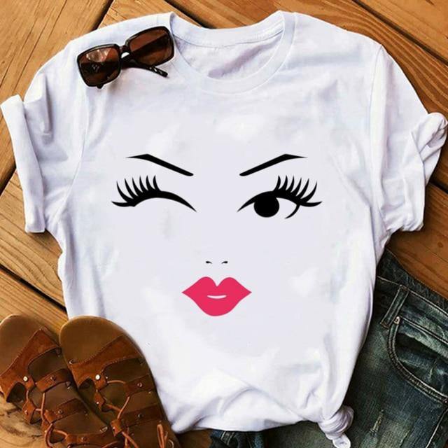 Women Face T-shirts - Graphic Jaw