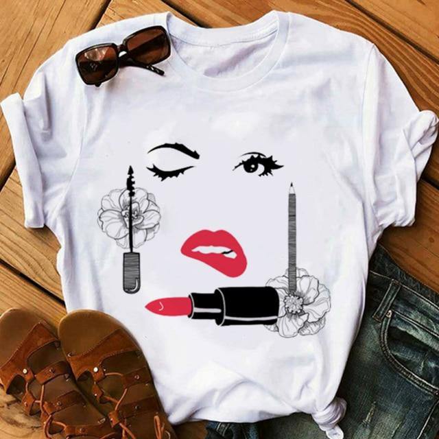 Women Face T-shirts - Graphic Jaw