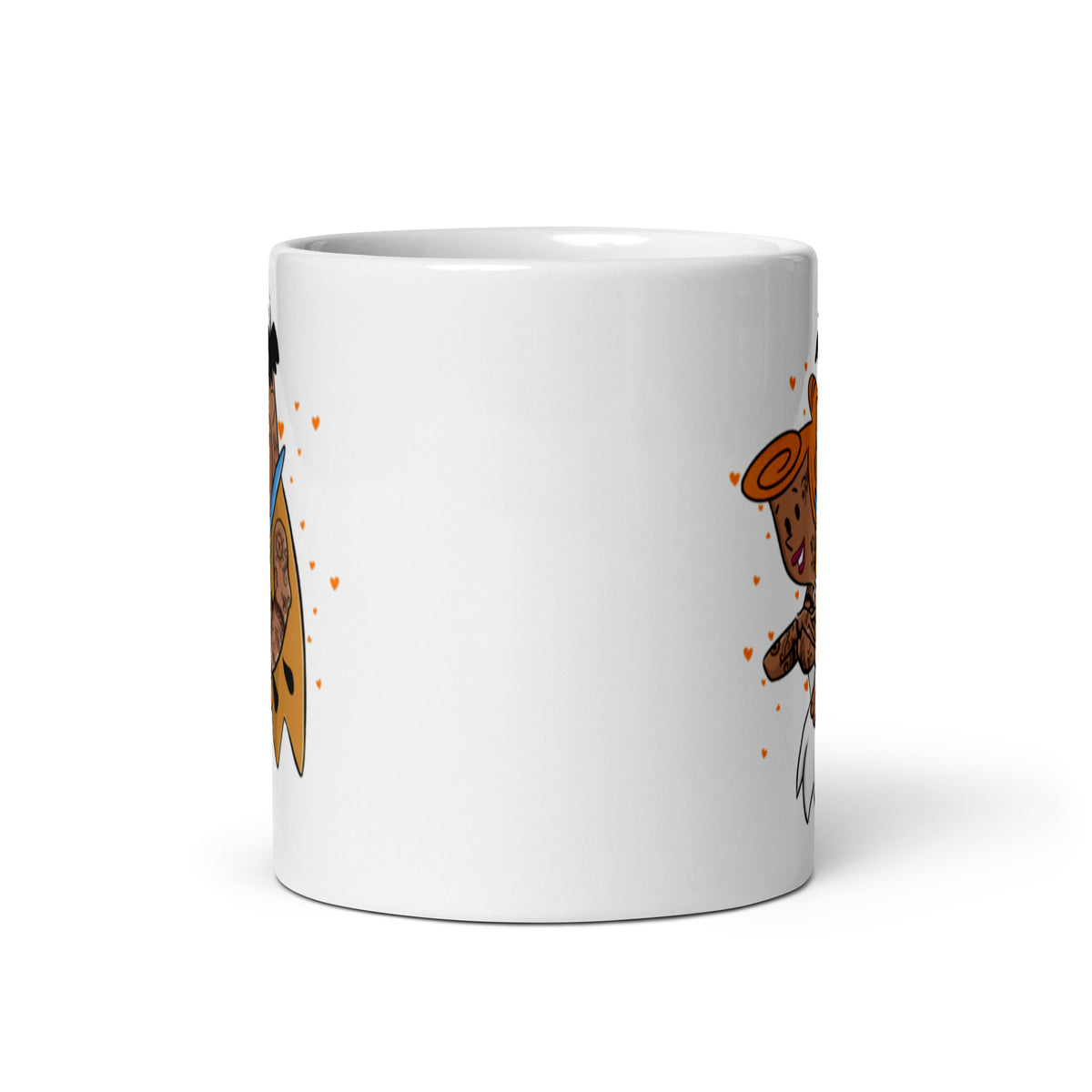 Fred and Wilma Flintstones Coffee Mug - Snazzy and Tattooed Fred and Wilma