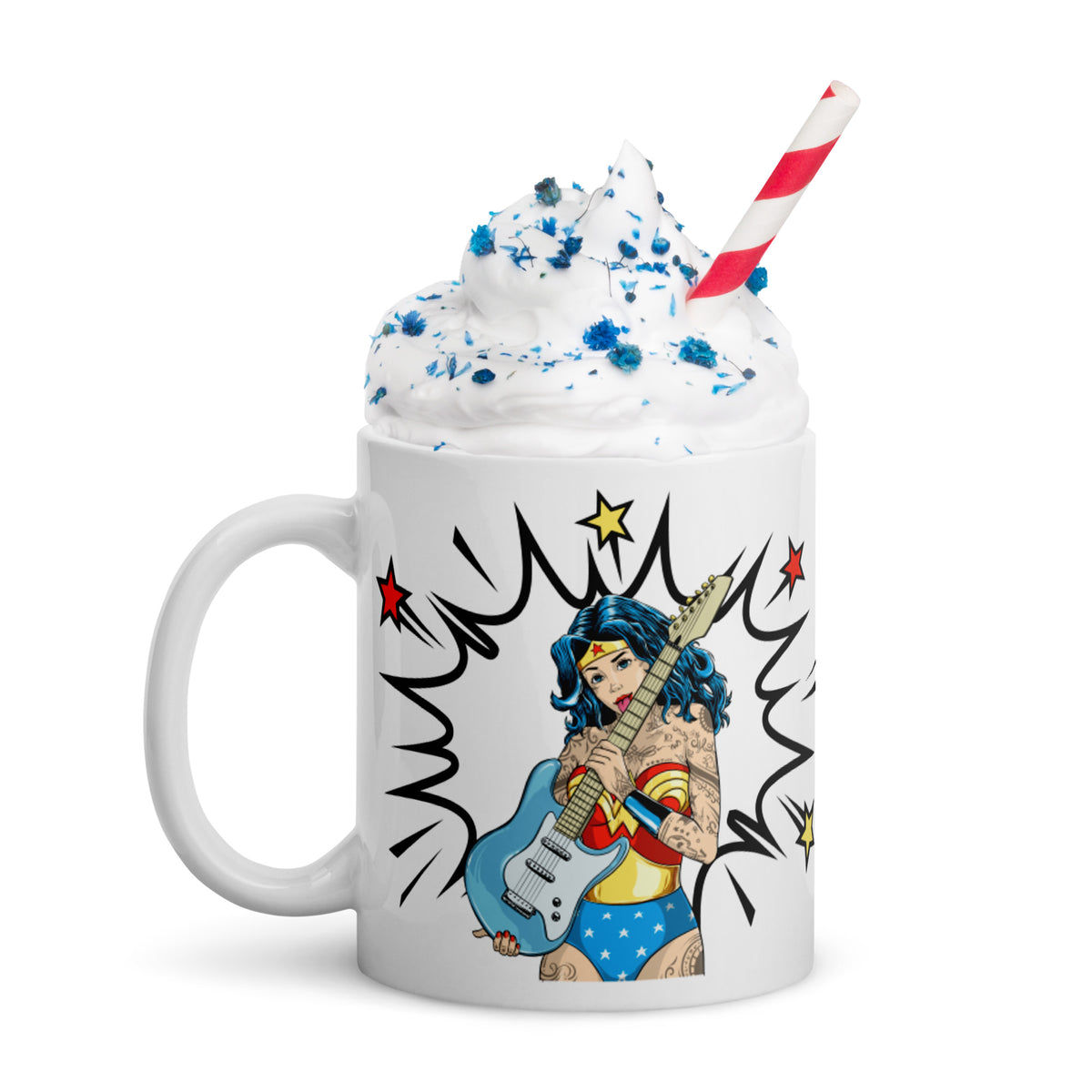 DC Comics Rockstar Wonder Woman Glossy Mug 