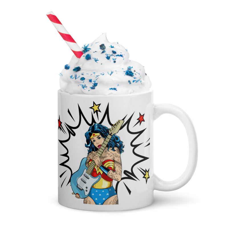 DC Comics Rockstar Wonder Woman Glossy Mug