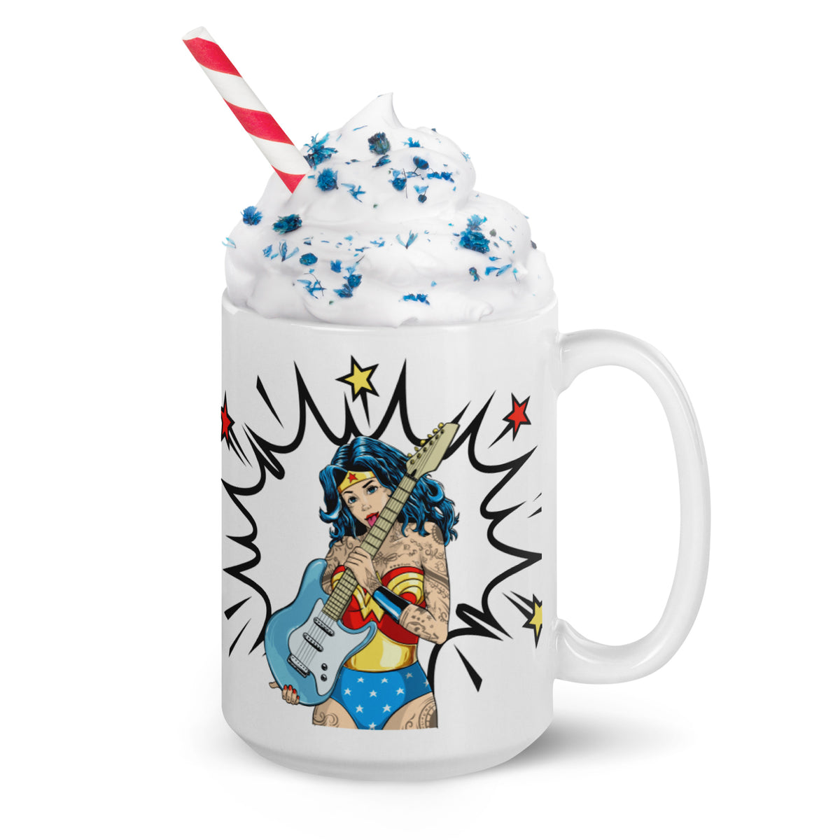 DC Comics Rockstar Wonder Woman Glossy Mug